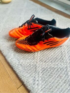 Adidas f50 Men’s Bright Orange and Black Soccer Sneakers